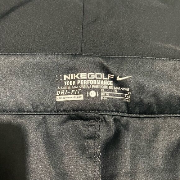 Nike Golf skort Tour performance Dri Fit outdoor sports Tennis Black Women 12 - Picture 8 of 9